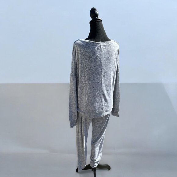 Heather Gray Lounge Set – Long Sleeve Top & Joggers - Picture 2 of 2